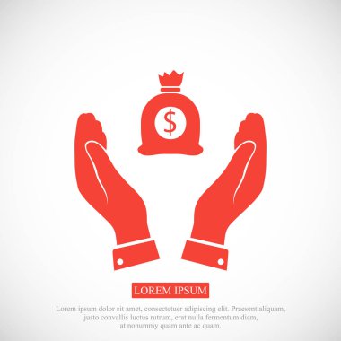 çanta dolusu para el simgesi