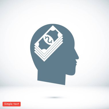 Para insan kafası simgesi