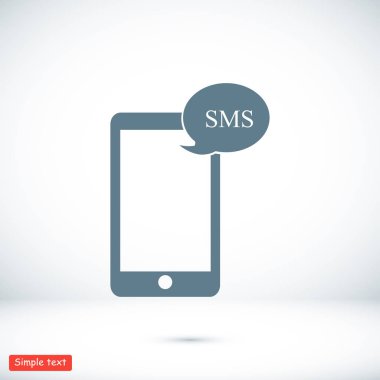 Cep telefonu sms simgesi