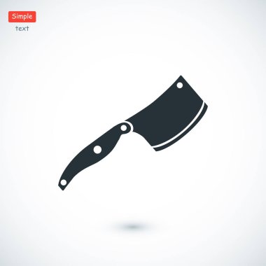 bıçak düz stil ikonu