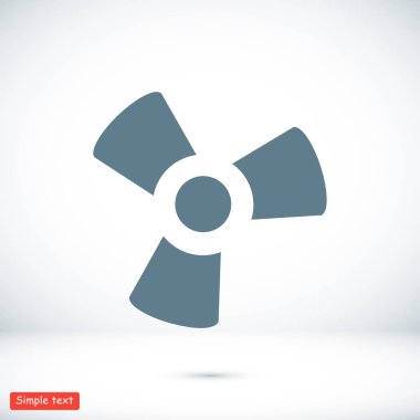 Pervane düz simgesi