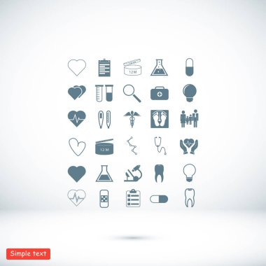 tıbbi simgeler ayarlandı