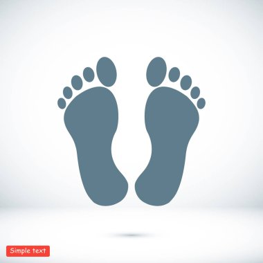fiitprints düz stil ikonu