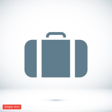 çanta düz stil ikonu