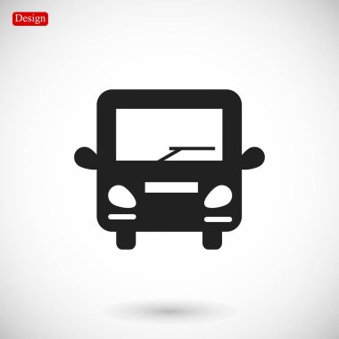 Otobüs Basit Simgesi