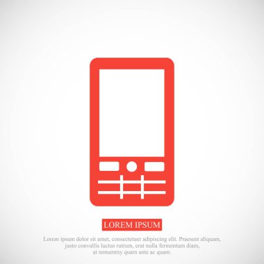 Hareket eden telefon basit simgesi