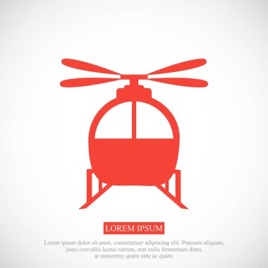 Helikopter basit simgesi