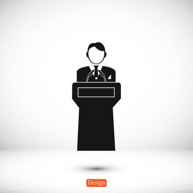  Hoparlör standlar podyum arkasında