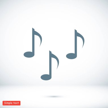 Müzik notlar işareti simgesi