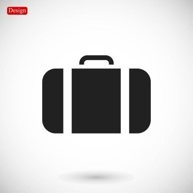 çanta düz stil ikonu