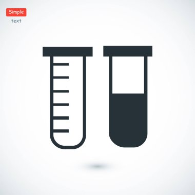 test tüpleri simgesi