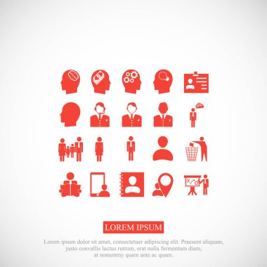 İş simgeleri kümesi 