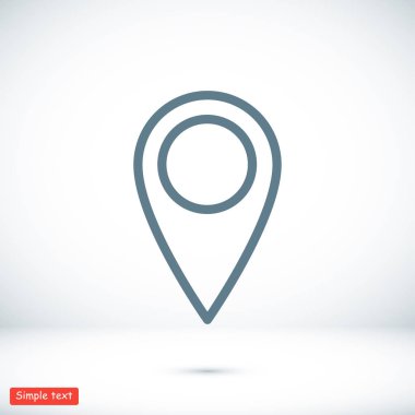 Harita iğne simgesi