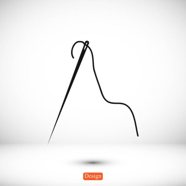 iş parçacığı simgesi ile iğne