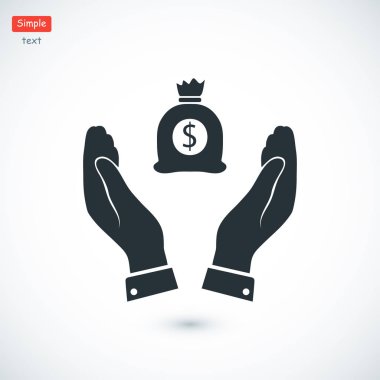 çanta dolusu para el simgesi