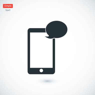 Cep telefonu sms simgesi