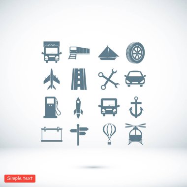 taşıma simgeleri ayarlandı