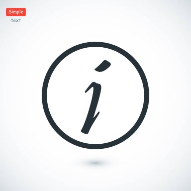 bilgi işareti simgesi