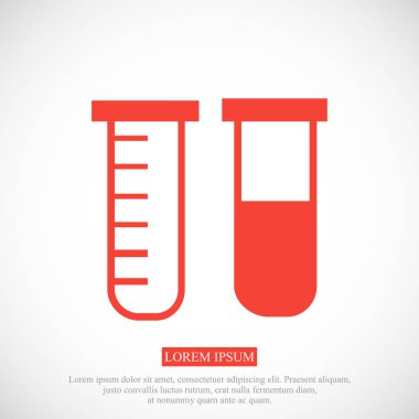 test tüpleri simgesi