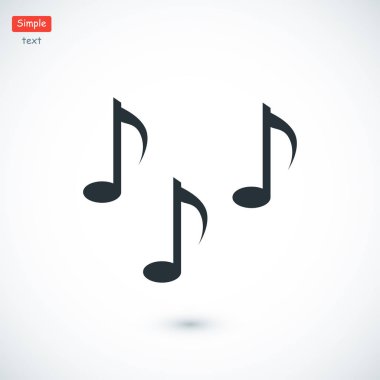 Müzik notlar işareti simgesi