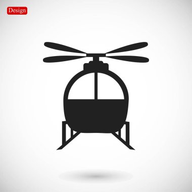 Helikopter basit simgesi