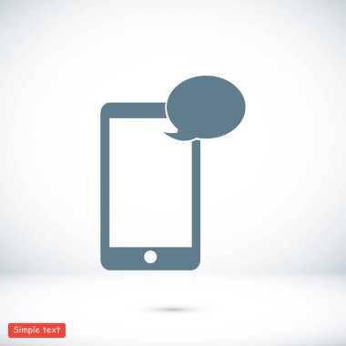 Cep telefonu sms simgesi