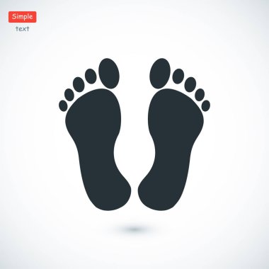 fiitprints düz stil ikonu