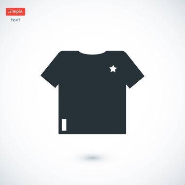 t-shirt basit simgesi