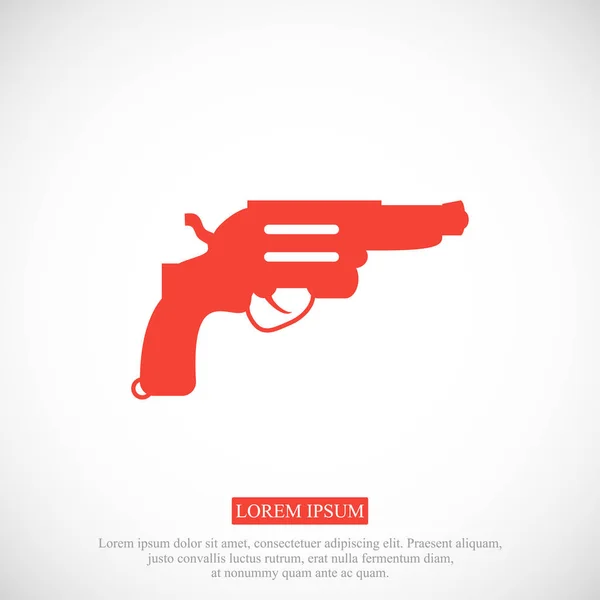 Revolver icône simple — Image vectorielle