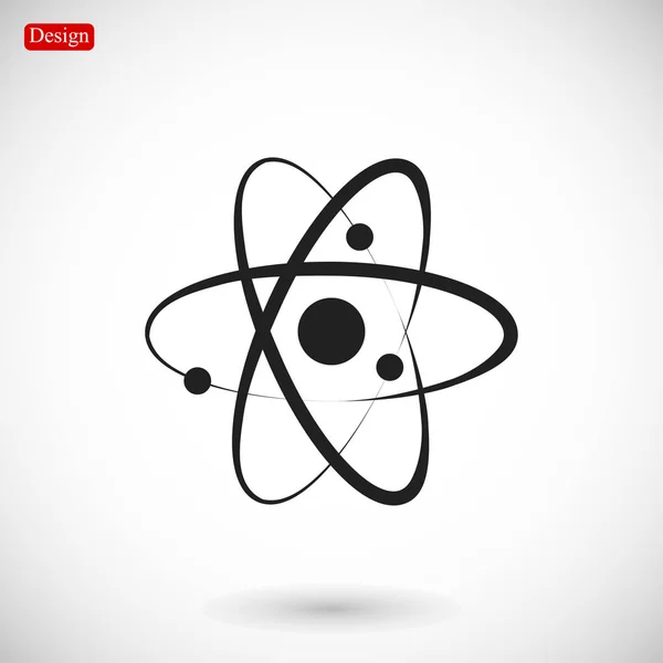 Atom-Zeichen-Symbol — Stockvektor