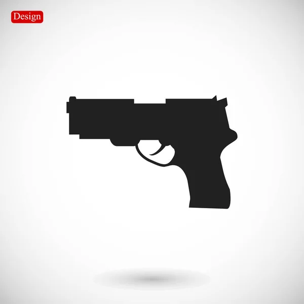 Pistola icono simple — Archivo Imágenes Vectoriales