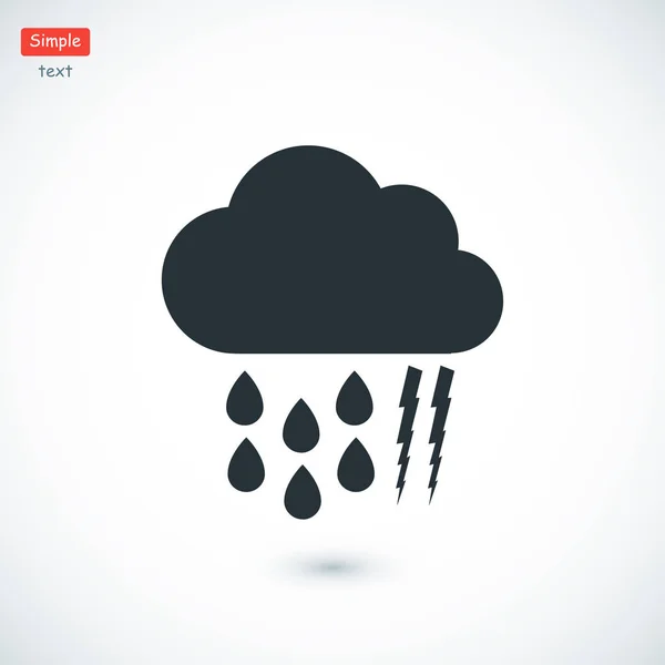 thunderstorm simple icon