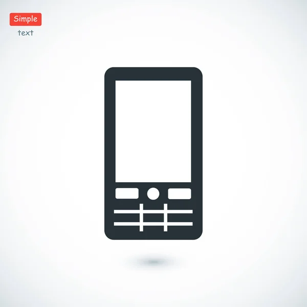 Teléfono móvil icono simple — Vector de stock