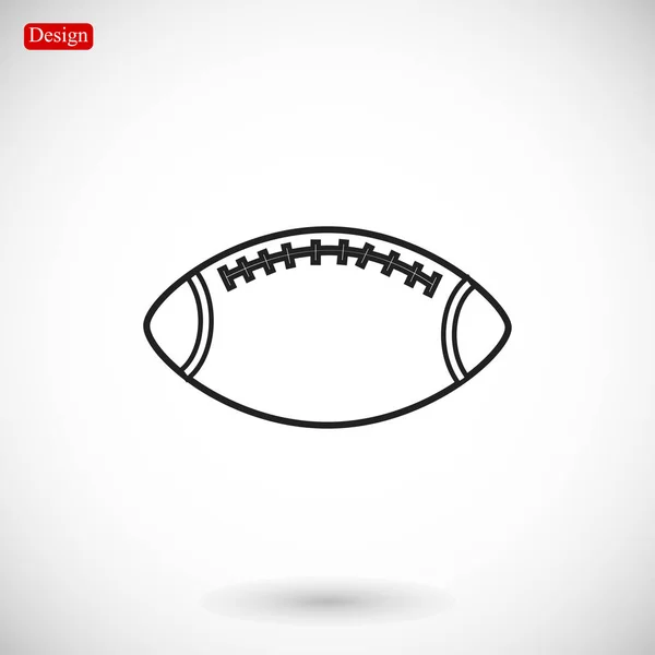 Ragbi topu simgesi — Stok Vektör