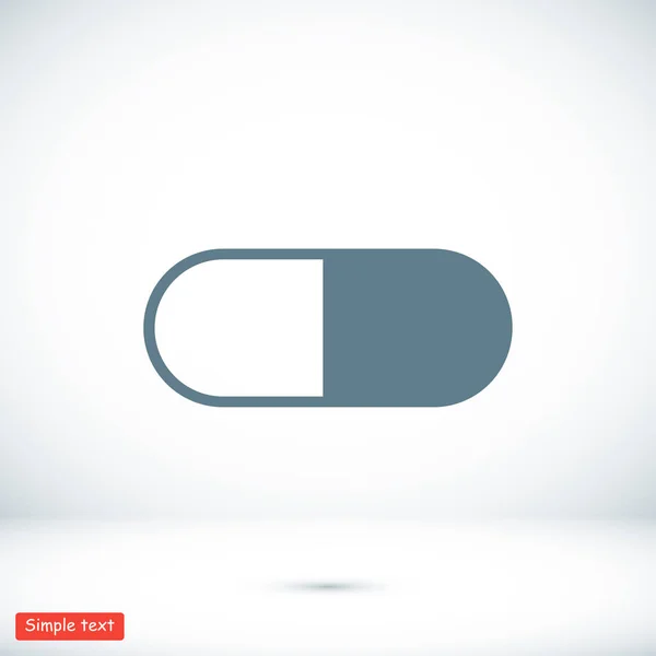 Icône de style plat capsule — Image vectorielle