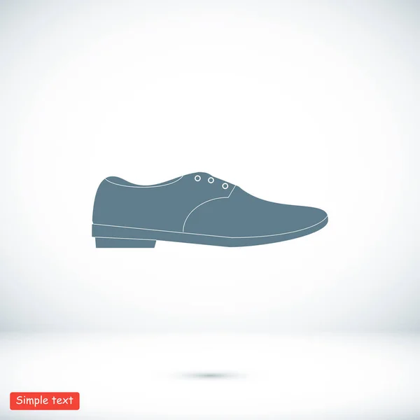 Ανδρικό παπούτσι εικονίδιο — Διανυσματικό Αρχείο