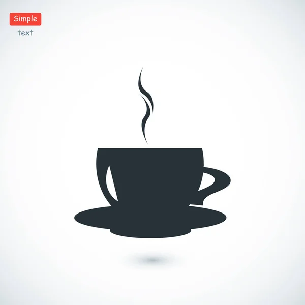 Taza de icono de café — Vector de stock