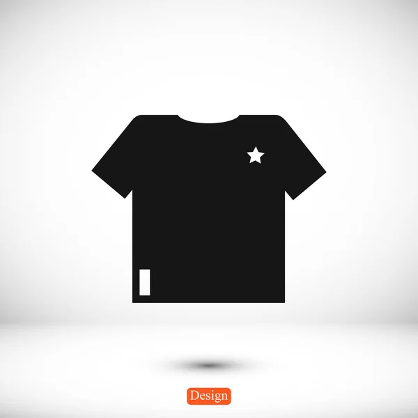 T-shirt ícone simples — Vetor de Stock