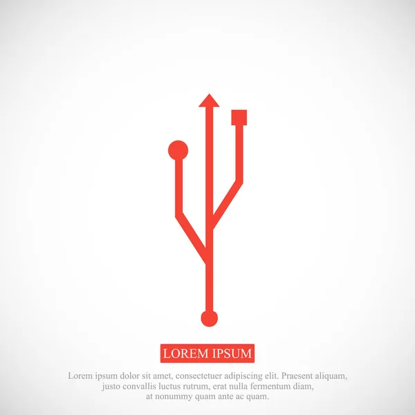 USB-verbindingspictogram — Stockvector