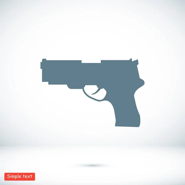 Gun simple icon — Stock Vector