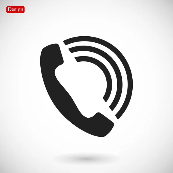 Handset platte pictogram — Stockvector