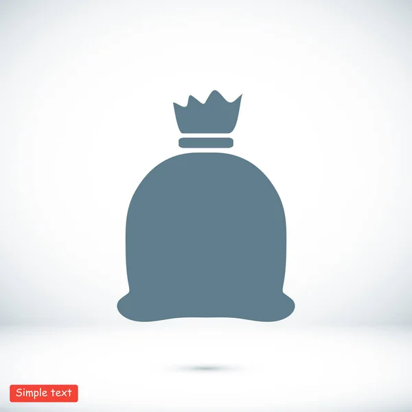 Icono de bolsa de dinero — Vector de stock