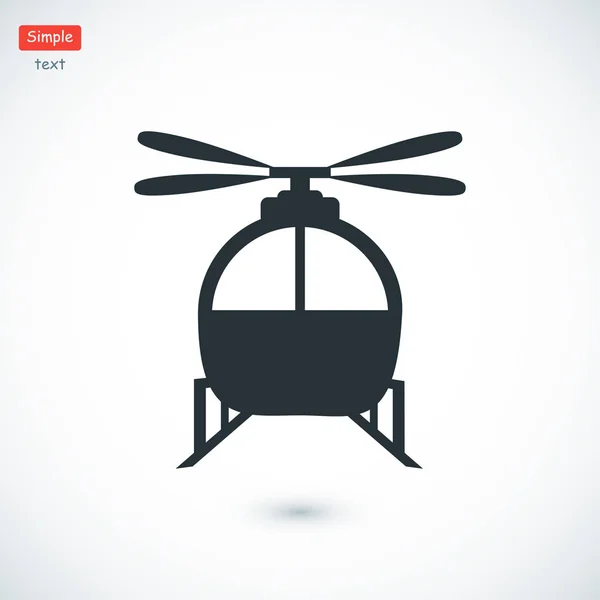 Helicóptero icono simple — Vector de stock