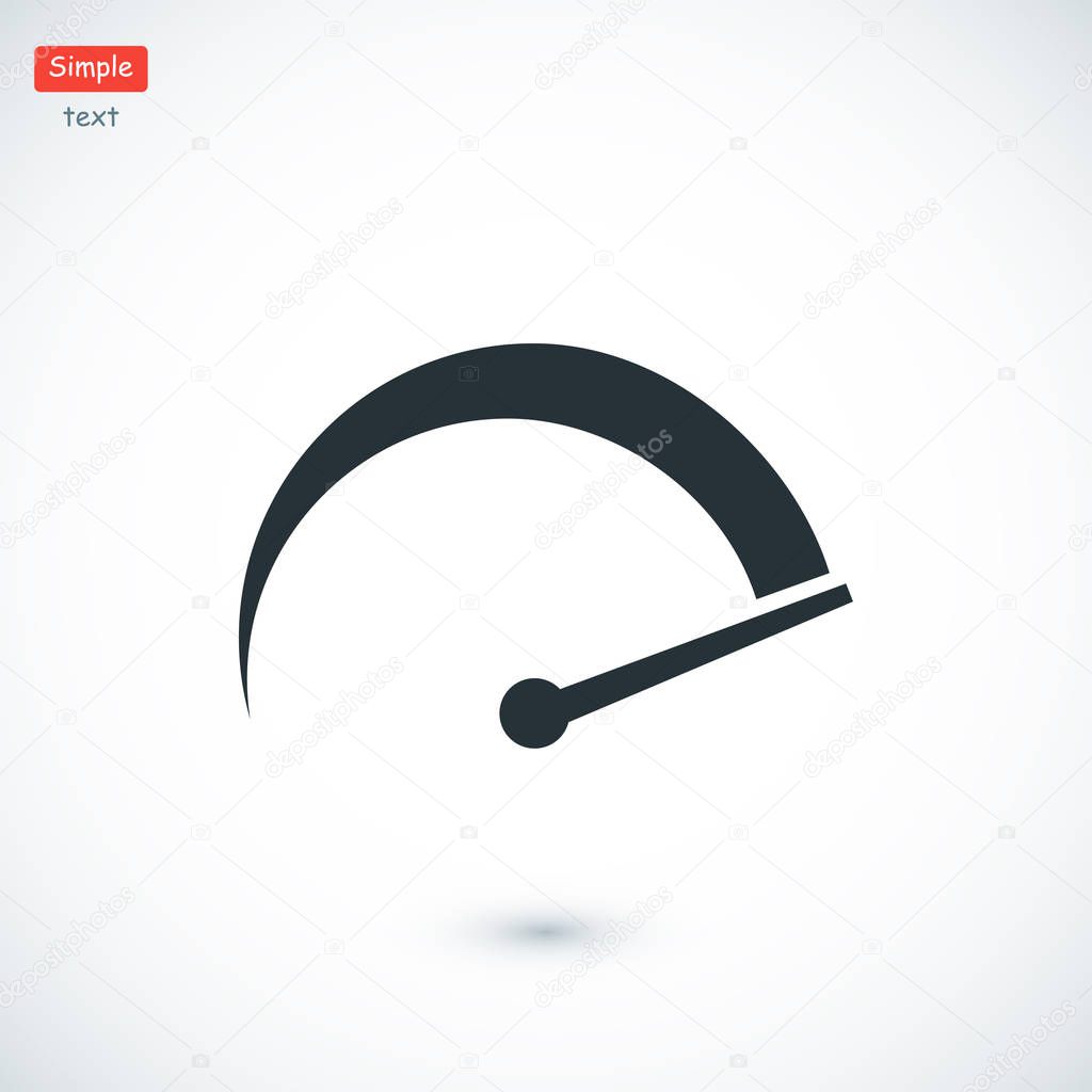 speedometer flat style icon