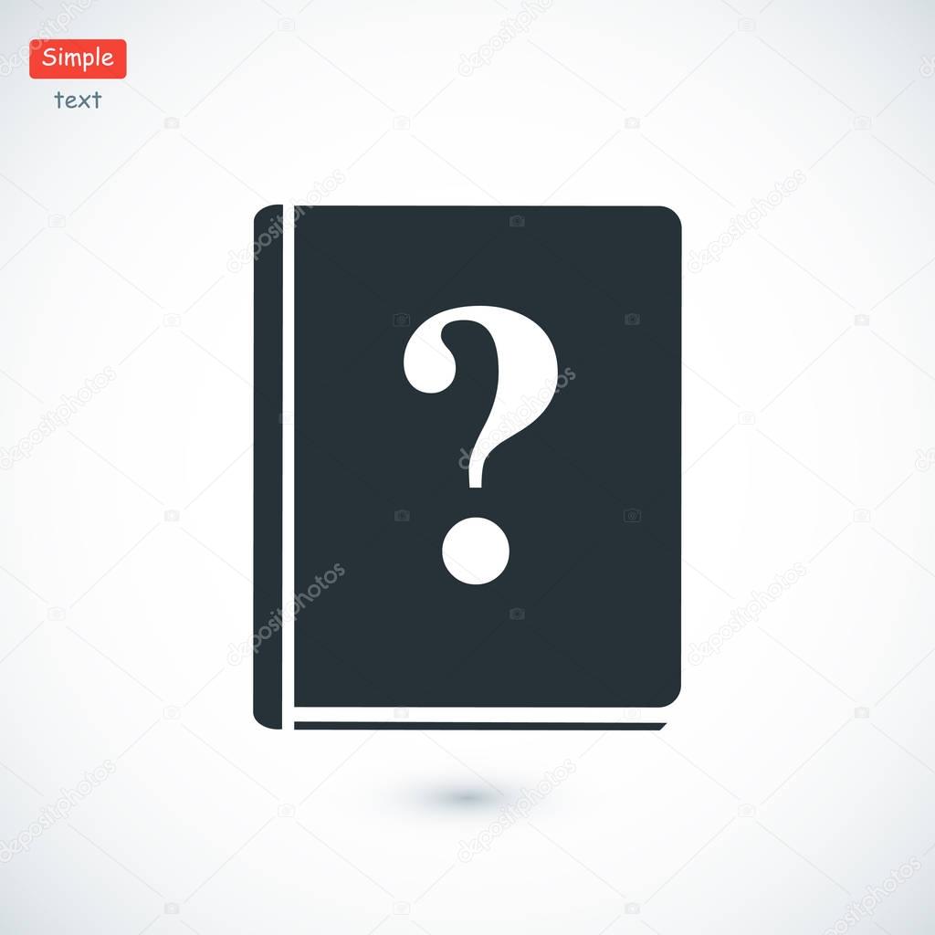 book with question mark icon