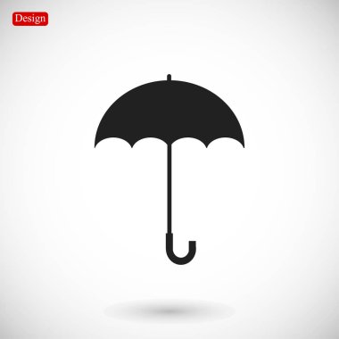 şemsiye düz stil ikonu
