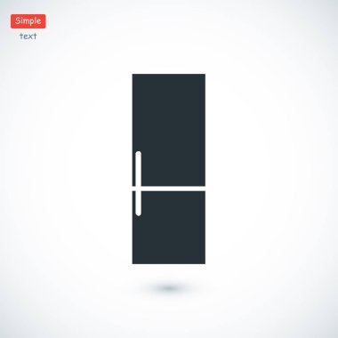 Buzdolabı düz simgesi