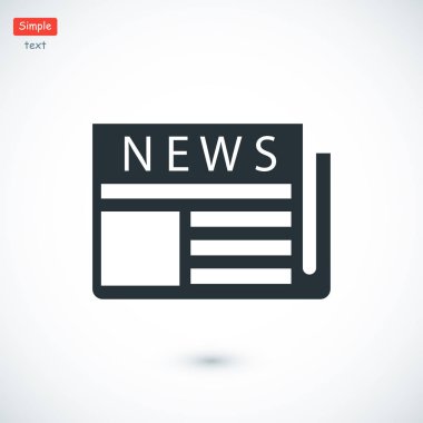 Gazete basit simgesi