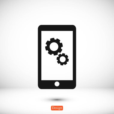 Gears'ı simgesi ile Smartphone
