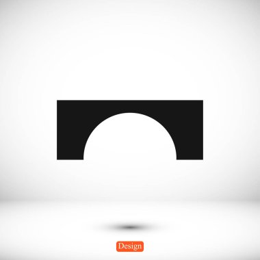 Köprü düz simgesi